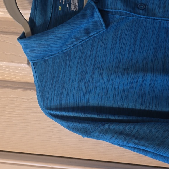 TEK GEAR BRAND MEN'S BIG AND TALL BLUE SHORT SLEEVES POLO SIZE XXL - Picture 4 of 14